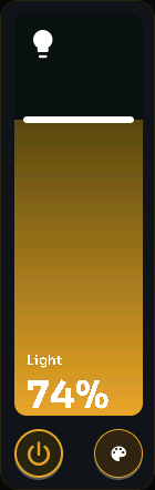 Light card, 1 columns by 4 rows