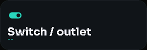 Switch / outlet card, 2 columns by 1 rows