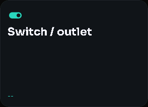 Switch / outlet card, 2 columns by 2 rows