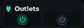 Outlets card, 2 columns by 1 rows