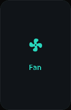 Fan card, 1 columns by 2 rows