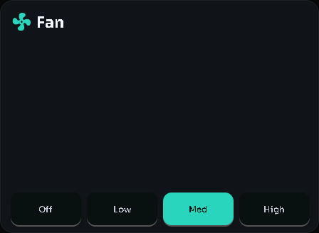 Fan card, 3 columns by 3 rows