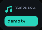 Sonos sources card, 1 columns by 1 rows