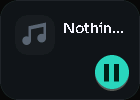 Spotify player card, 1 columns by 1 rows