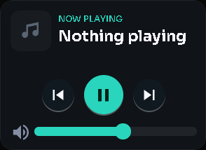 Spotify player card, 2 columns by 2 rows