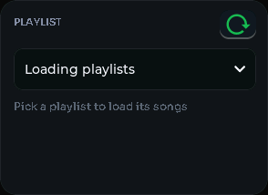 Spotify playlists card, 2 columns by 2 rows