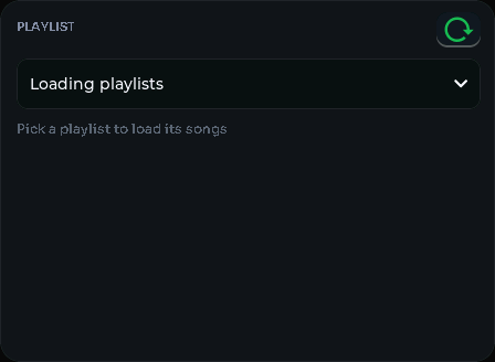 Spotify playlists card, 3 columns by 3 rows