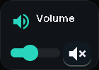 Volume card, 1 columns by 1 rows