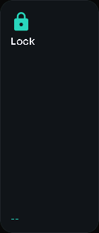 Lock card, 1 columns by 3 rows