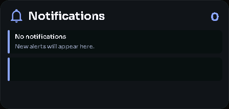Notifications card