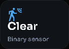 Binary sensor card, 1 columns by 1 rows