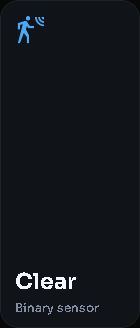Binary sensor card, 1 columns by 3 rows