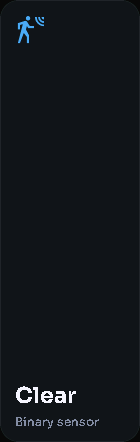 Binary sensor card, 1 columns by 4 rows