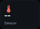 Sensor card, 1 columns by 1 rows