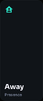Presence card, 1 columns by 3 rows